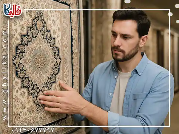 فرش درجه یک با کیفیت ماشینی قالیکا قالی کاشان