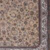 حاشیه فرش 700 شانه طرح افشان زمینه بژ بزرگمهر کاشان - کد 7504