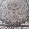 فرش کاشان قالی کاشان خرید فرش طرح 700 شانه ( 500 شانه ) طرح اصفهان زمینه فیلی کاشان