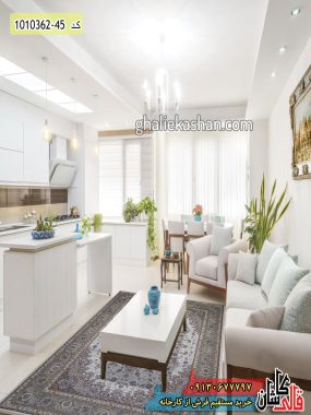 فرش کاشان خرید فرش 1200 شانه افشان طرح شبنم زمینه کرم گل برجسته کاشان قالی کاشان