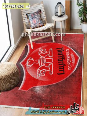 فرش کاشان خرید فرش فانتزی و مدرن 700 شانه طرح پرسپولیس زمینه قرمز کاشان قالی کاشان