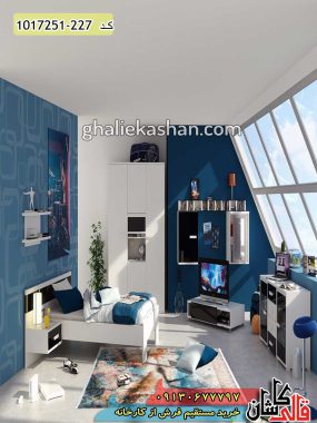 فرش کاشان قالی کاشان خرید فرش فانتزی و مدرن 700 شانه طرح شکوفه زمینه کرم کاشان قالی کاشان