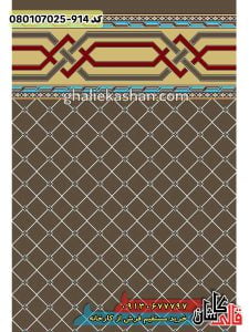 فرش کاشان خرید فرش نماز - سجاده فرش 700 شانه زمینه گردویی قالی کاشان - فرش سجاده ای کاشان
