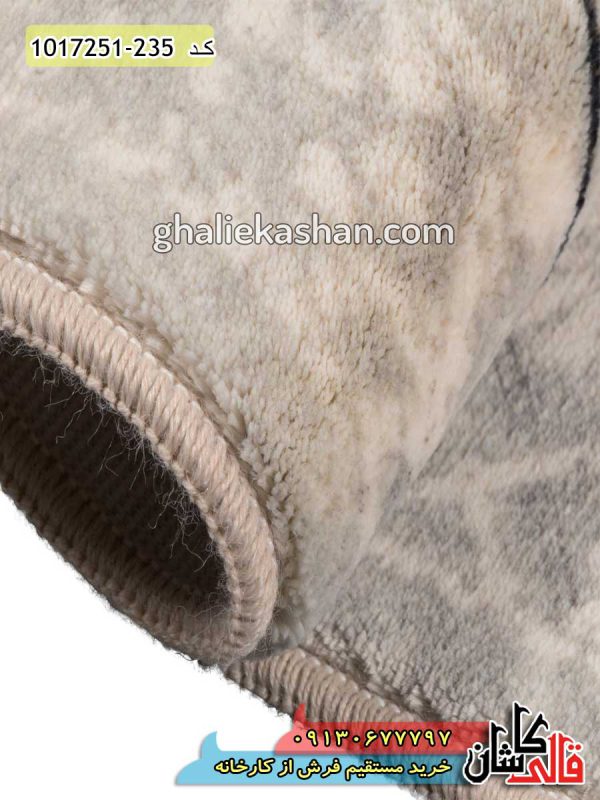 فرش ترک (ترکیه ای)-فرش کاشان- خرید فرش 700 شانه فانتزی طرح رز زمینه فیلی قالی کاشان