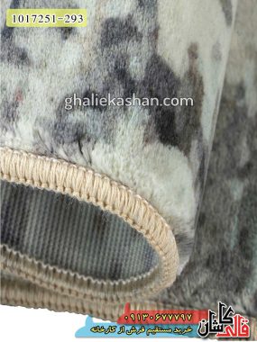 فرش کاشان - خرید فرش وینتیج فانتزی 700 شانه طرح لوکس زمینه طوسی قالی کاشان - فرش کهنه نما