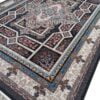 فرش کاشان - خرید فرش طرح 700 شانه طرح خزان زمینه سرمه ای قالی کاشان - فرش ارزان قیمت