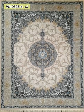 فرش طرح اصفهان،فرش زمینه کرم،فرش زمینه بژ،فرش برای پذیرایی،فرش سالن پذیرایی