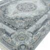 فرش طرح دموتکس سیلور (نقره ای) 1200 شانه جدید کاشان - فرش کلاسیک مدرن