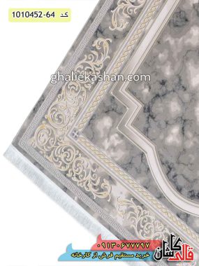 فرش طرح ماردین 1500 شانه زمینه کرم کاشان گل برجسته - فرش مدرن 1500 شانه قالی کاشان