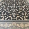 فرش 1600 شانه طرح زیبا زمینه دودی طلاکوب کاشان - قالی کاشان