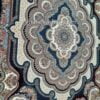 فرش کاشان قالی کاشان خرید فرش طرح باغ ملک سرمه ای رنگ 700 شانه - فرش بدون حاشیه