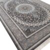 فرش 700 شانه طرح اصفهان زمینه دودی مدرن کاشان - فرش ارزان قیمت 700 شانه قالی کاشان