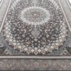فرش 700 شانه طرح اصفهان زمینه دودی مدرن کاشان - فرش ارزان قیمت 700 شانه قالی کاشان