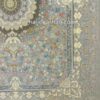 قصر گل زمینه نقره ای 1200 شانه قالی کاشان - فرش مدرن و زیبا