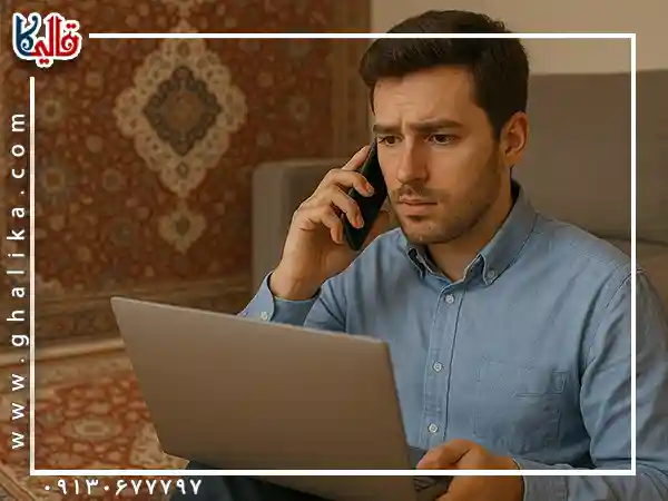 قیمت خرید فرش پذیرایی قالیکا قالی کاشان