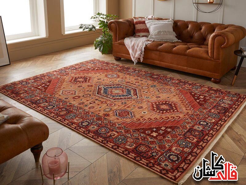 تاثیر فرش در زیبایی دکوراسیون خانه اتاق پذیرایی و اتاق خواب فروشگاه فرش قالی کاشان