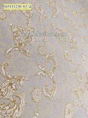 خرید فرش قالی کاشان فروش فرش ماشینی فرش طلاکوب 1200 شانه طرح افشان ترمه کرم صدفی کاشان گل برجسته نزدیک