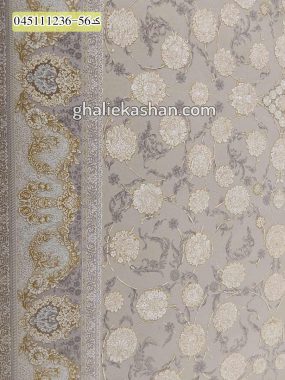 قیمت خرید فرش قالی کاشان فروش فرش ماشینی طلاکوب 1200 شانه طرح افشان ناهید زمینه کرم صدفی کاشان – گل برجسته حاشیه