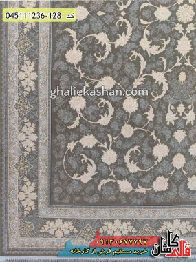 قیمت خرید فرش قالی کاشان فروش فرش ماشینی طلاکوب 1200 شانه طرح افشان پریماه تارا زمینه متالیک کاشان گل برجسته حاشیه