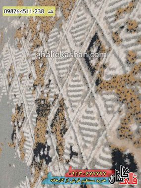 قیمت خرید فرش قالی کاشان فروش فرش ماشینی مدرن و فانتزی وینتیج طرح کلوپاترا کاشان گل برجسته نزدیک2