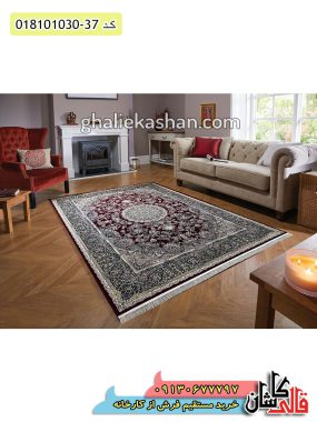 قیمت خرید فرش قالی کاشان فروش فرش ماشینی 1000 شانه طرح الا رز زمینه روناسی کاشان گل برجسته دکوراسیون
