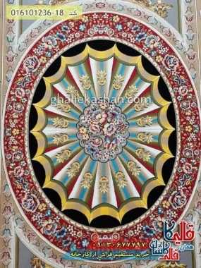 فرش 1200 شانه طرح آدلاید رنگ بژ کاشان زمینه