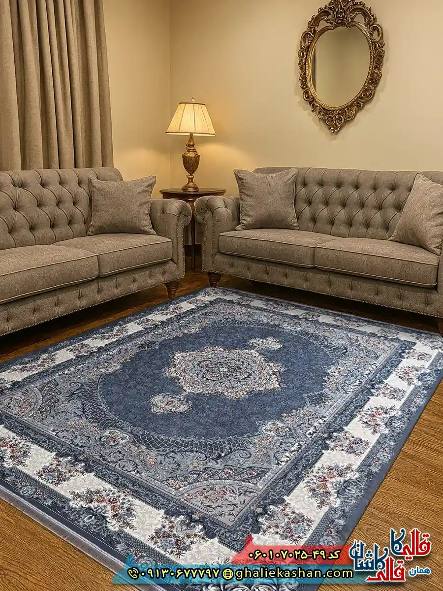 فرش 700 شانه طرح ژاکلین رنگ طوسی دودی کاشان دکوراسیون فرش 700 شانه طرح ژاکلین رنگ طوسی دودی کاشان دکوراسیون