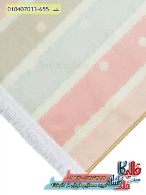 فرش کودک پسرانه 700 شانه طرح پنگوئن ها رنگ سبز کاشان نزدیک2