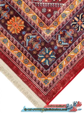 فرش سنتی 1000 شانه طرح افشان خشت لوزی شیراز زمینه عنابی کاشان نزدیک.png2