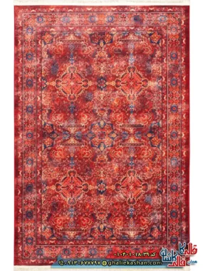 فرش سنتی 1000 شانه طرح افشان گل افشان کرمان زمینه عنابی کاشان اصلی