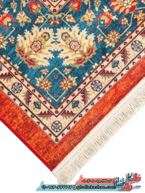 فرش سنتی 1000 شانه طرح افشان گل ریز مشهد زمینه قرمز کاشان نزدیک 2