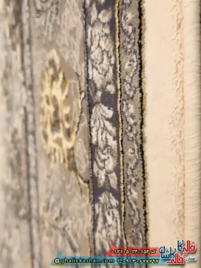 فرش طرح 700 شانه طرح آسنا رنگ کرم کاشان نزدیک