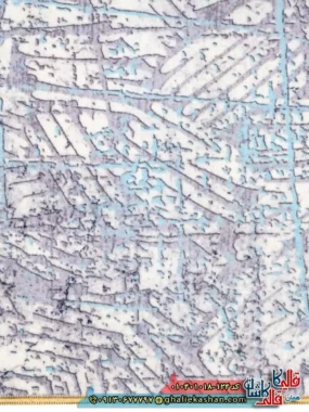 فرش مدرن وینتیج 1000 شانه طرح افشان برفینه زمینه طوسی نقره ای کاشان نزدیک 3