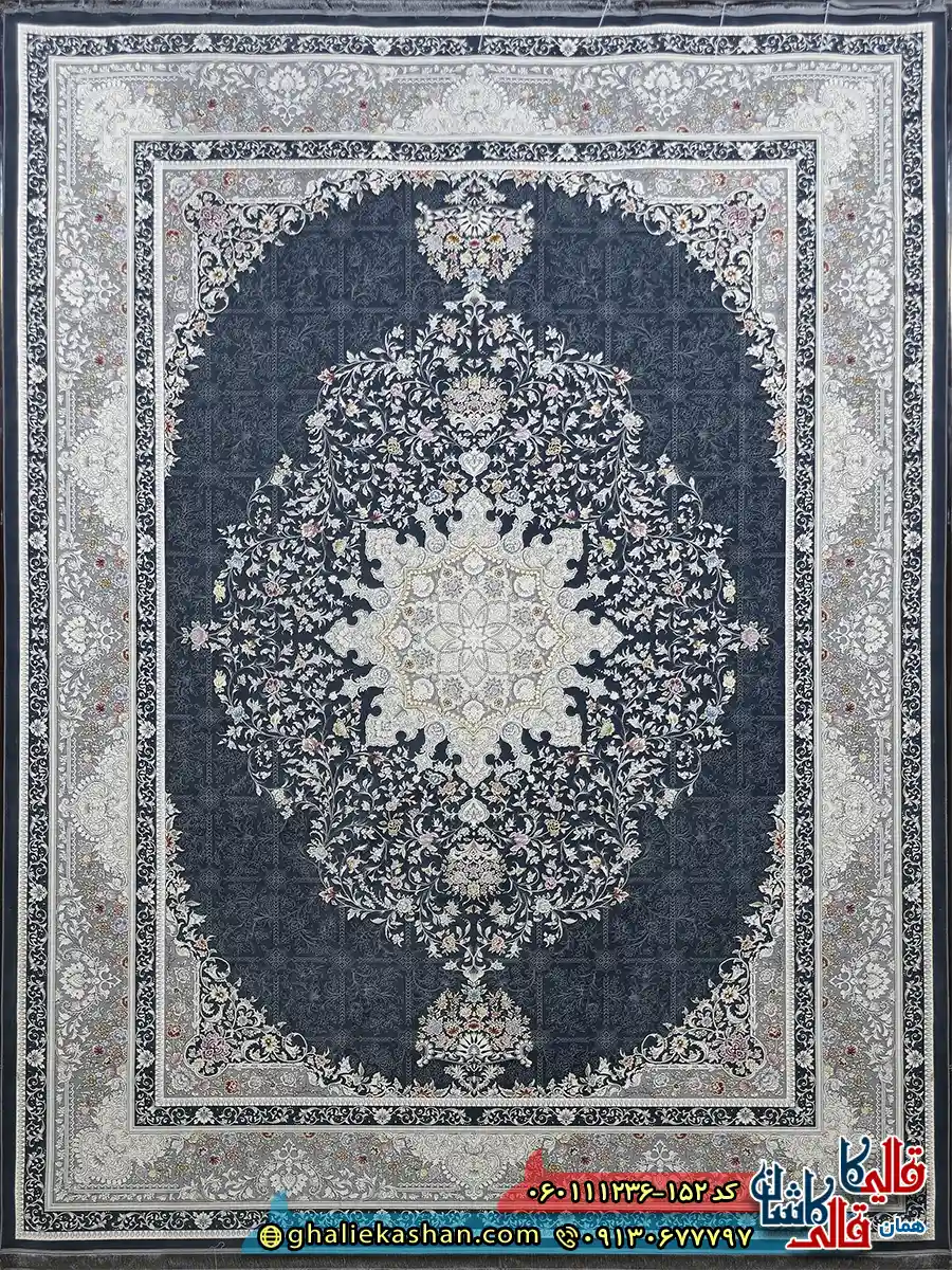 فرش 1200 شانه طرح دلبر رنگ طوسی دودی گل برجسته کاشان اصلی فرش 1200 شانه طرح دلبر رنگ طوسی دودی گل برجسته کاشان اصلی