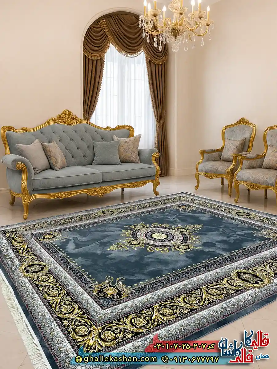 فرش 700 شانه طرح ژینوس رنگ طوسی دودی کاشان دکوراسیون فرش 700 شانه طرح ژینوس رنگ طوسی دودی کاشان دکوراسیون
