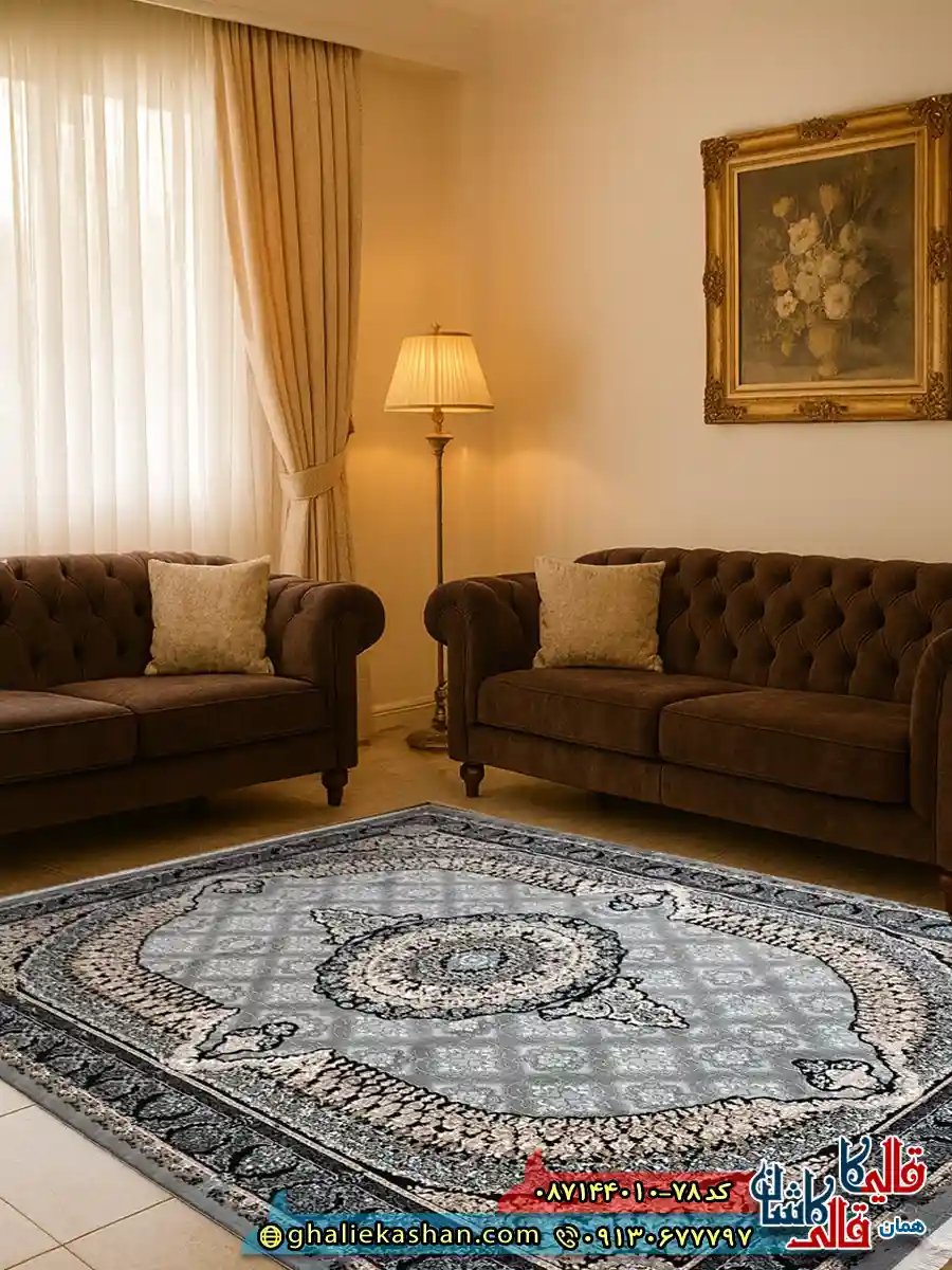 فرش ارزان طرح 700 شانه طرح عارف رنگ طوسی فیلی کاشان دکوراسیون فرش ارزان طرح 700 شانه طرح عارف رنگ طوسی فیلی کاشان دکوراسیون