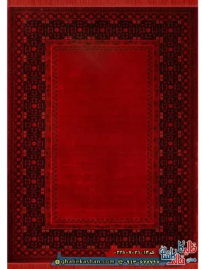 فرش سنتی 700 شانه طرح دیبا رنگ قرمز لاکی کاشان اصلی