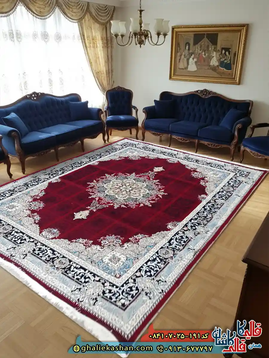 فرش 700 شانه خشتی طرح شیرین رنگ قرمز روناسی کاشان دکوراسیون فرش 700 شانه خشتی طرح شیرین رنگ قرمز روناسی کاشان دکوراسیون