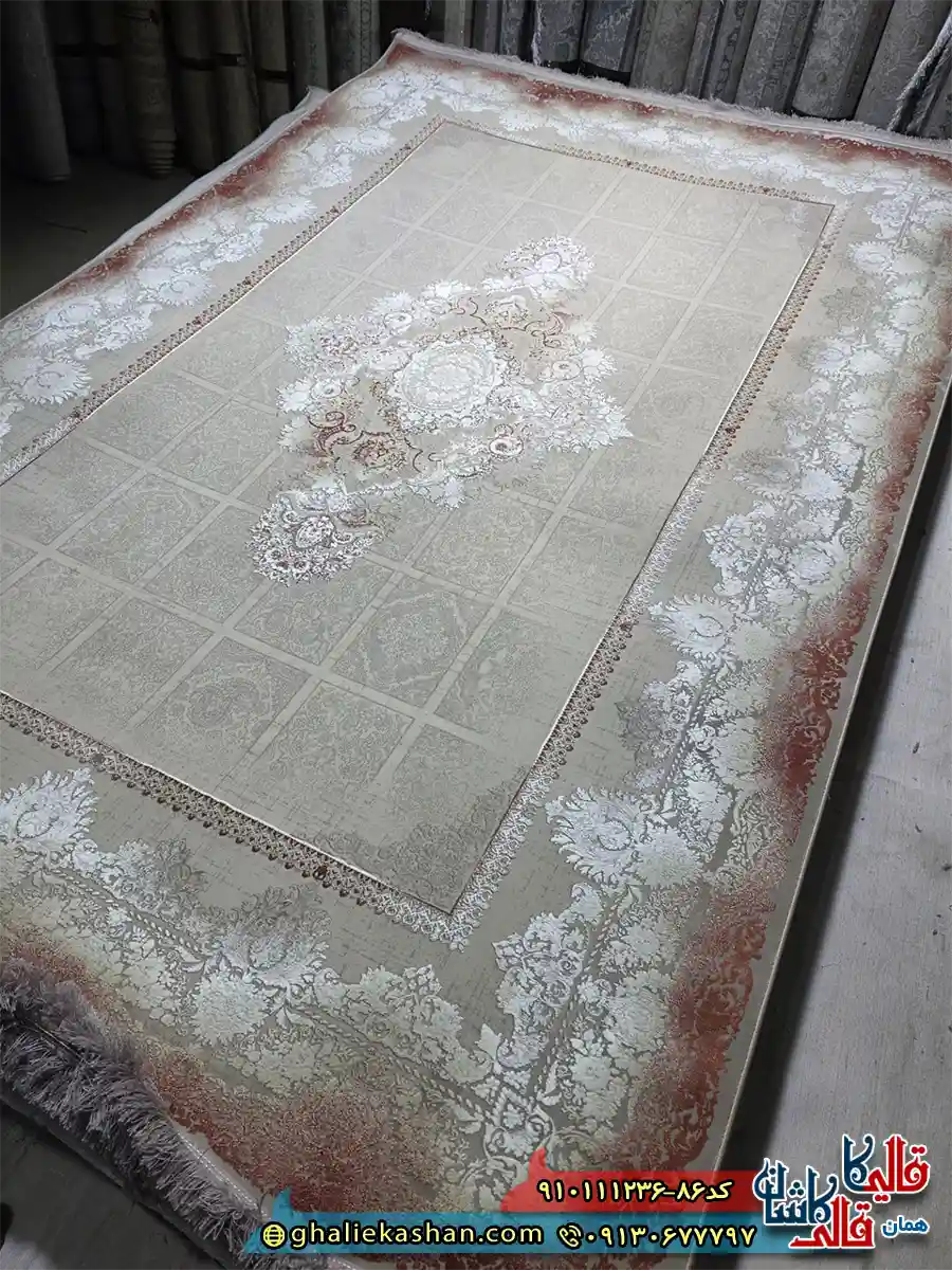 فرش طلاکوب 1200 شانه خشتی طرح گلایول رنگ فیلی قرمز 2 گل برجسته کاشان اصلی فرش طلاکوب 1200 شانه خشتی طرح گلایول رنگ فیلی قرمز 2 گل برجسته کاشان اصلی