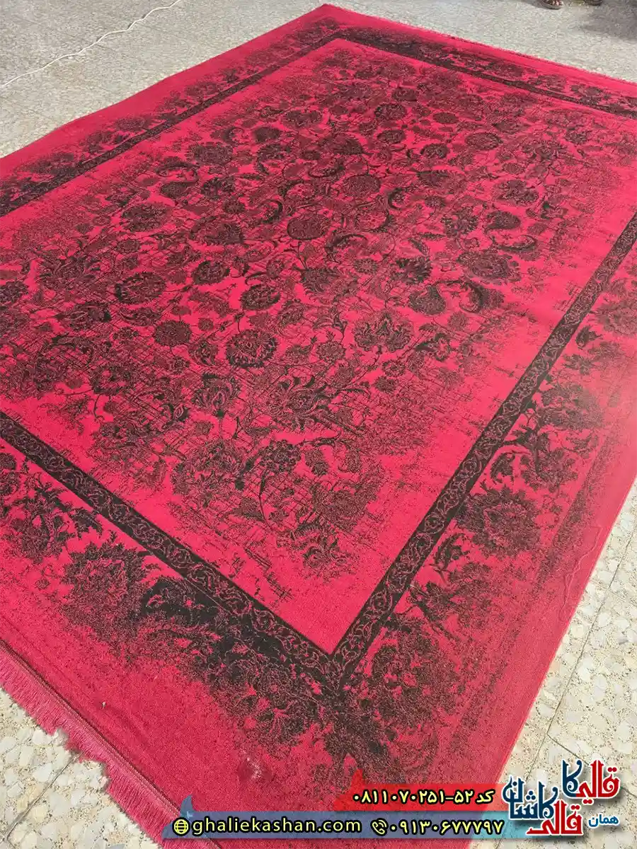 فرش وینتیج سنتی 700 شانه طرح افشان بلوچ رنگ قرمز مشکی کاشان اصلی فرش وینتیج سنتی 700 شانه طرح افشان بلوچ رنگ قرمز مشکی کاشان اصلی
